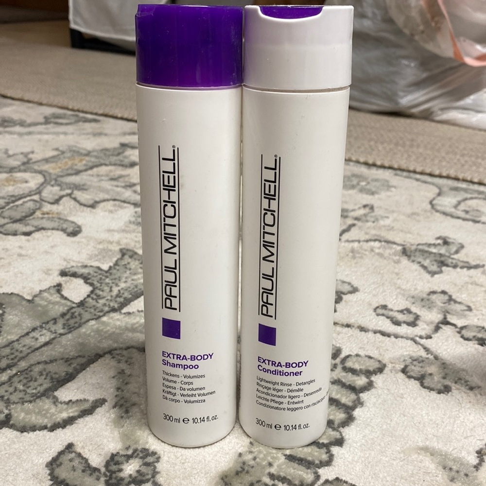 Paul Mitchell extra body shampoo and conditioner
